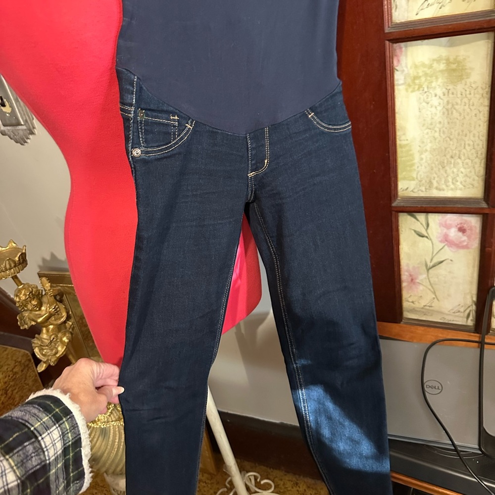 Maternity Jeggings XS-Dark Blue Jeans
